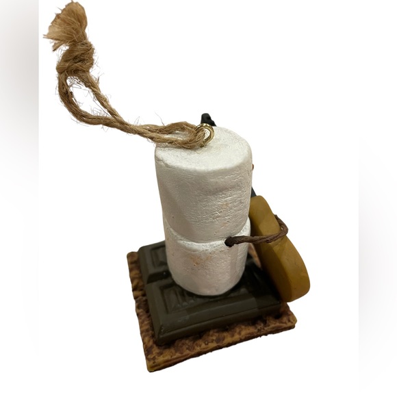 Snow Man Playing Guitar On S'more Ornament -Holiday Christmas Tree Decor - Picture 4 of 6